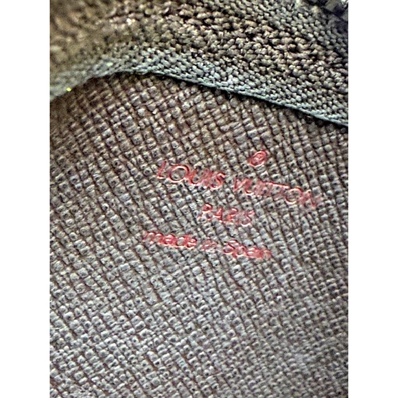 Louis Vuitton Key Cles Damier Ebene Key Chain Brown Pouch w/Zipper BOX & DUSTBAG - Picture 10 of 13